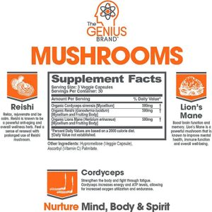 genius-mushrooms-nootropic-supplement-ingredients